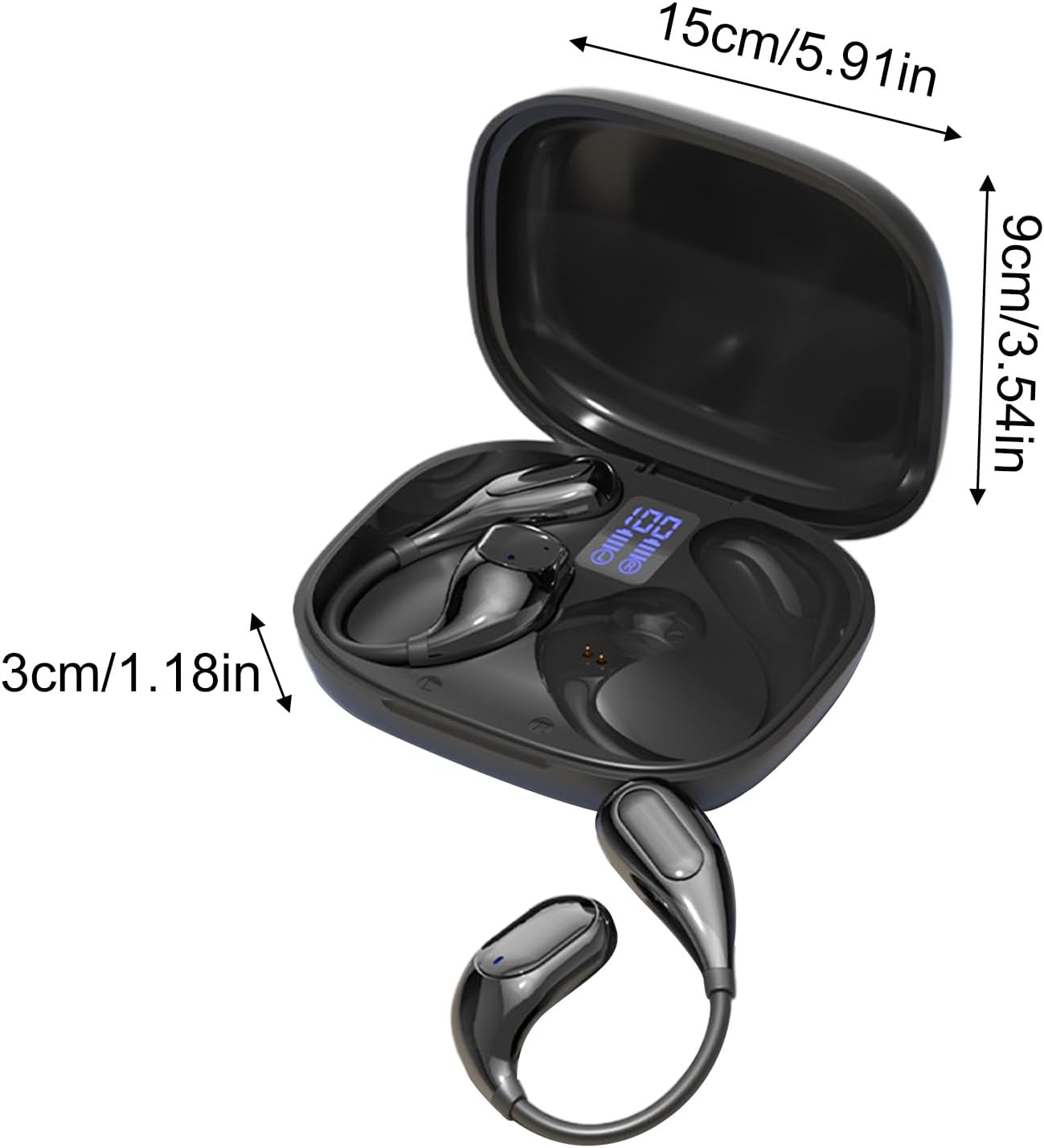 Wireless Headphones - Sports over Ear Earbuds,Long Playtime Earphone for Motorcycle Airplane Cycling Workout Game Travel Running Gym