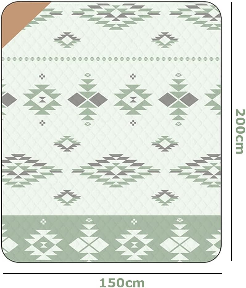 Picnic Mat,Leisure Sheet,Waterproof Foldable Mat,Picnic Blanket,Large Outdoor Blanket,For Grass, Beach,Waterproof Sandproof,Picnic Mat Washable Portable for Camping,Checkered Pattern image number 2