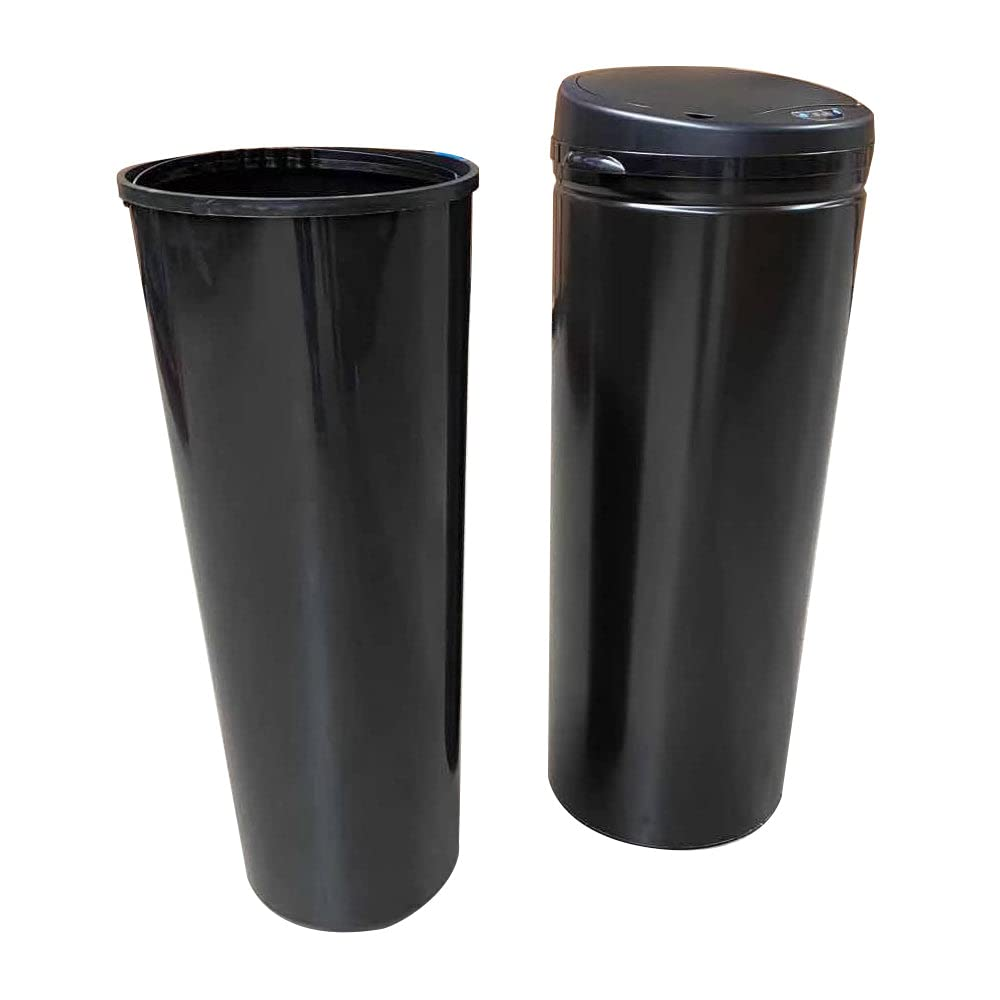 Sensor Bin 50L Black Stainless Steel Rubbish Bin Motion Automatic image number 4