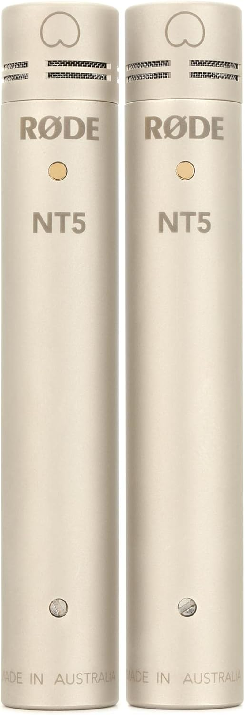 R&Oslash;DE Microphones M5MP Rode M5 Matched Pair Compact 1/2" Cardioid Condenser Microphones, Black