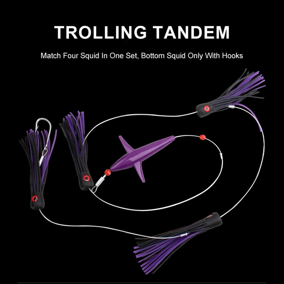 AIMALL Sea Bait Lure - 210G Deep Water Propeller Trolling Bait, 6" 3D Bionic Fish Eyes, UV Light Effect, Marlin and Mackerel Fishing