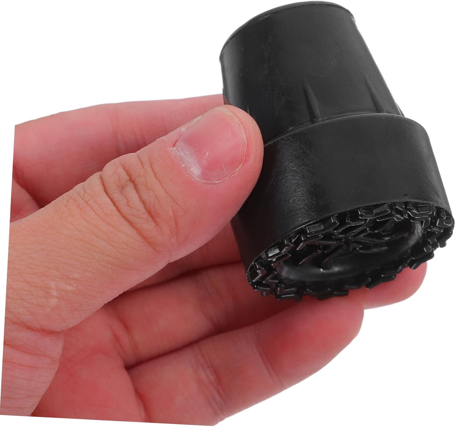 Ciieeo 10Pcs Replacement Rubber Cane Tips for Canes Crutch Walking Sticks and Walkers Non-Slip Heavy Duty Tips for Safe Walking Black - Yellow image number 2