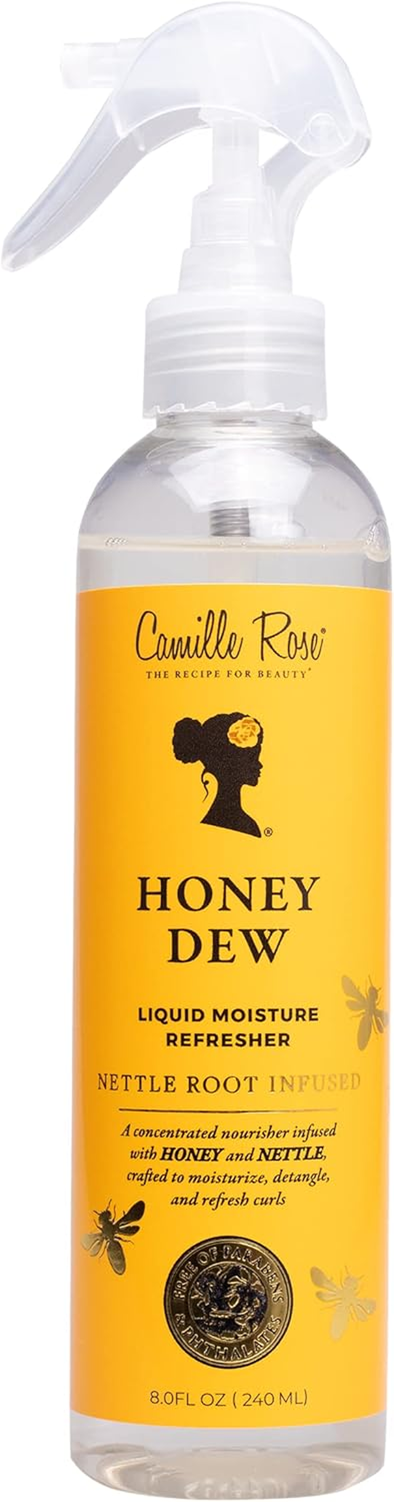 Camille Rose Honey Dew Liquid Moisture Refresher for a Daily Curl Refresh and Soft, Silky Hair | with Honey and Nettle Root image number 6
