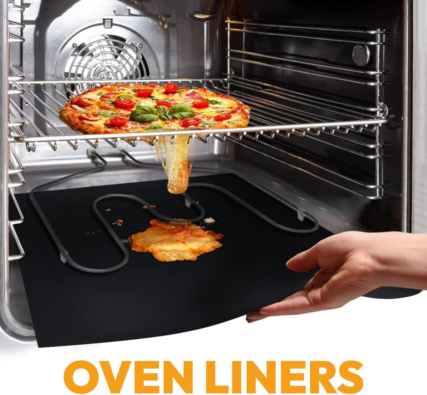 Heavy Duty BBQ Grill Mats, Non-Stick Reusable Oven Liners, 5 Pack &ndash; PTFE Coated Glass Fiber Baking Mats for Gas BBQ, Electric Grill & Microwave (400Mm X 330Mm) image number 4