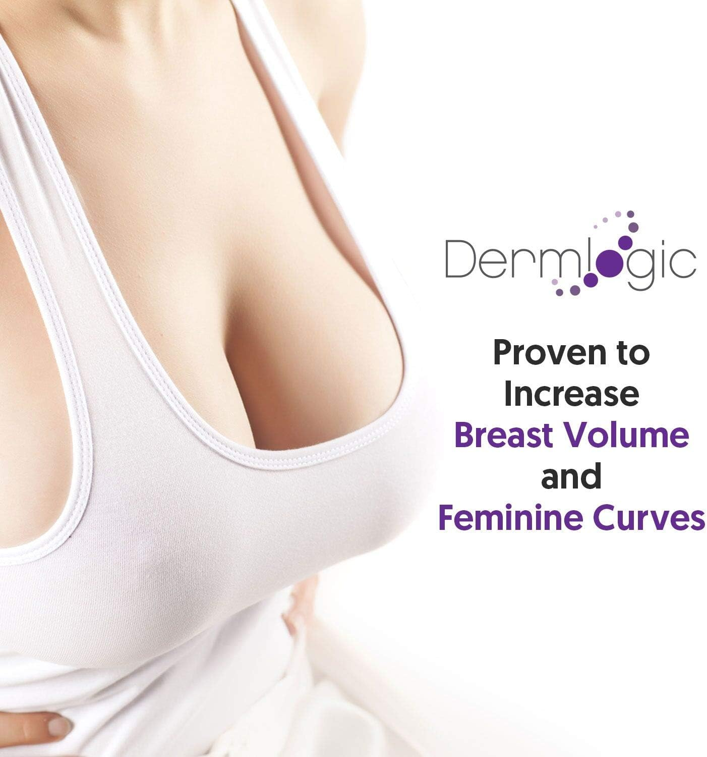 Dermlogic Breast Enhancement & Enlargement Cream - Clinically Proven for Bigger, Fuller Breasts. Firms, Plumps & Lifts Your Boobs. Natural Alternative to Surgery for Women image number 4