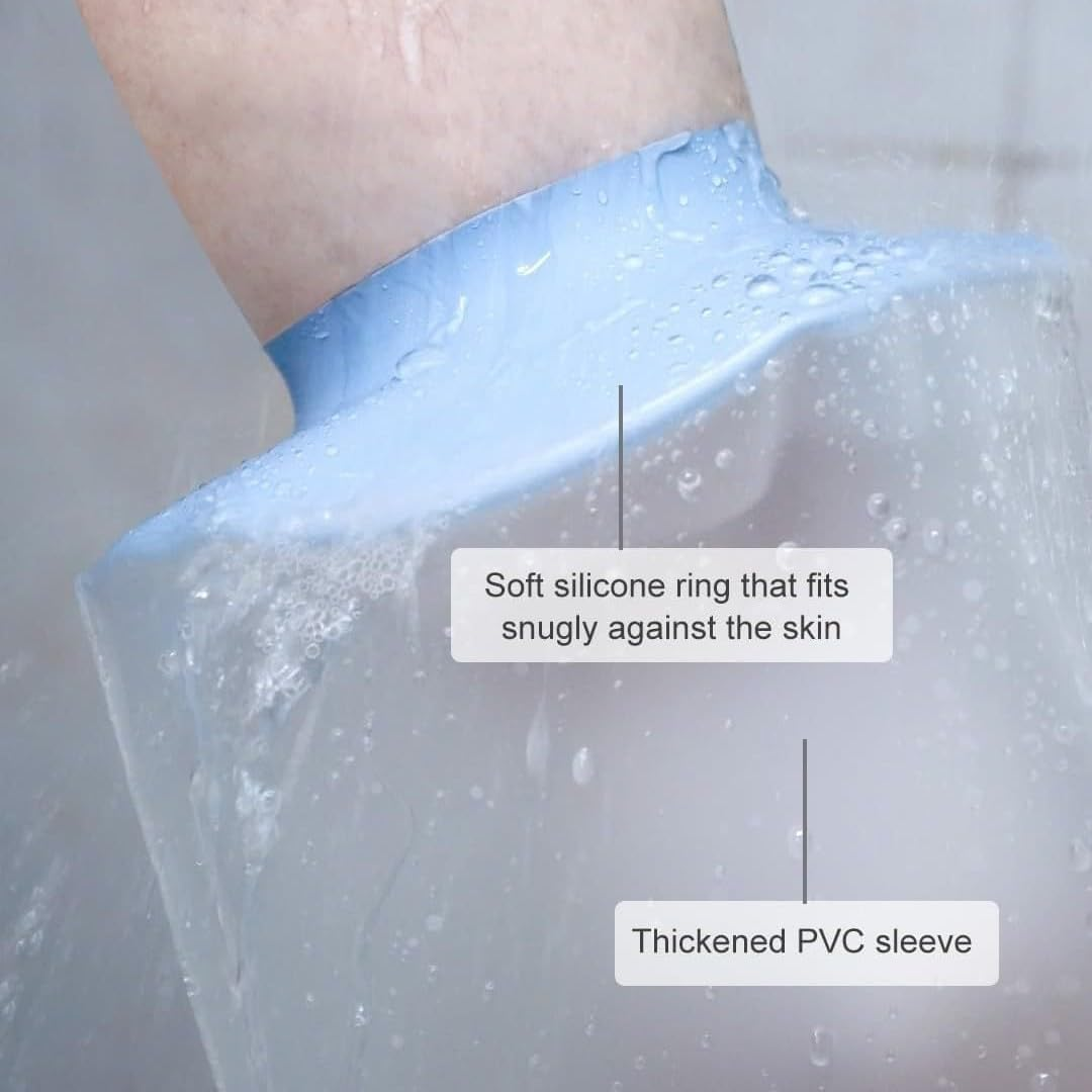 Cast Covers for Shower Arm 1PCS Adult Waterproof Long Full Protector Cover Soft Comfortable Watertight Seal to Keep Wounds Dry Bath Bandage Broken Hand,Wrist,Finger,Elbow Reusable Durable