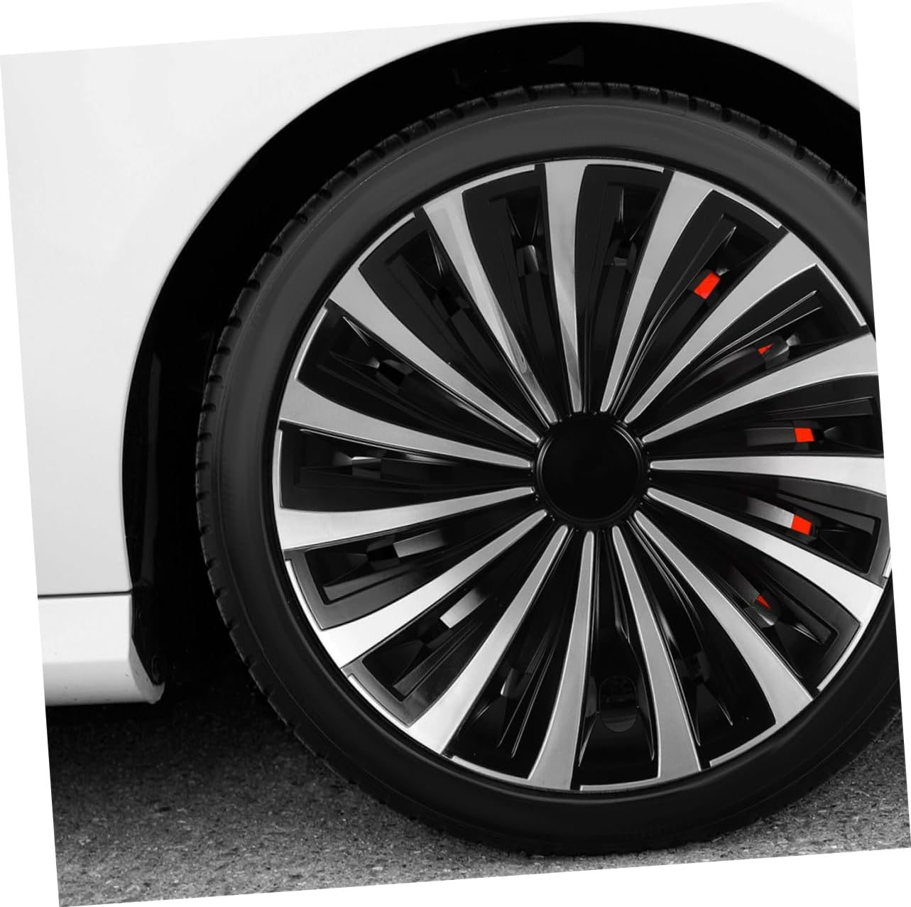 BUGUUYO Automotive Hub Caps Decorative Wheel Center Cap for Car Wheel Rim Cover image number 4