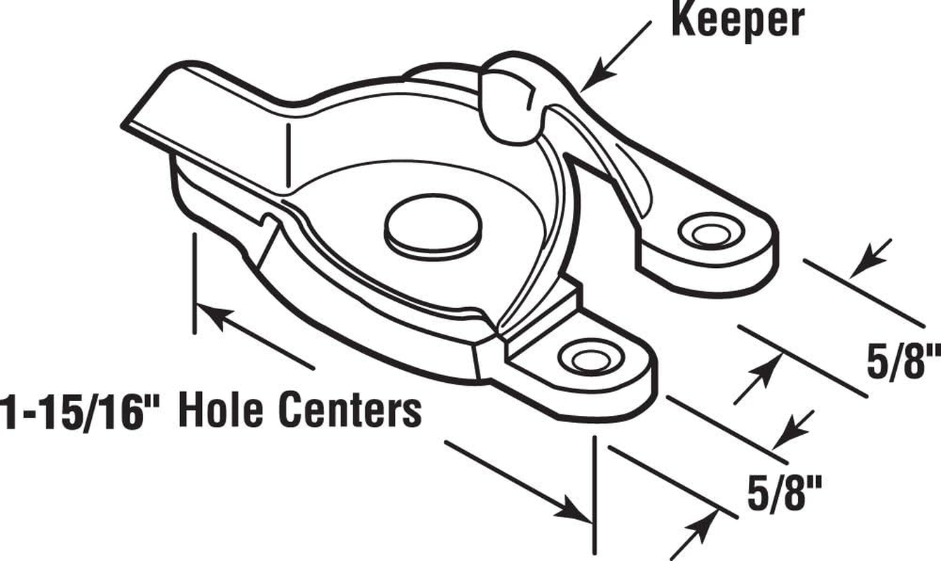 Prime-Line Products F 2653 Window Sash Lock, Spring Cam Action, Antique Brass image number 1