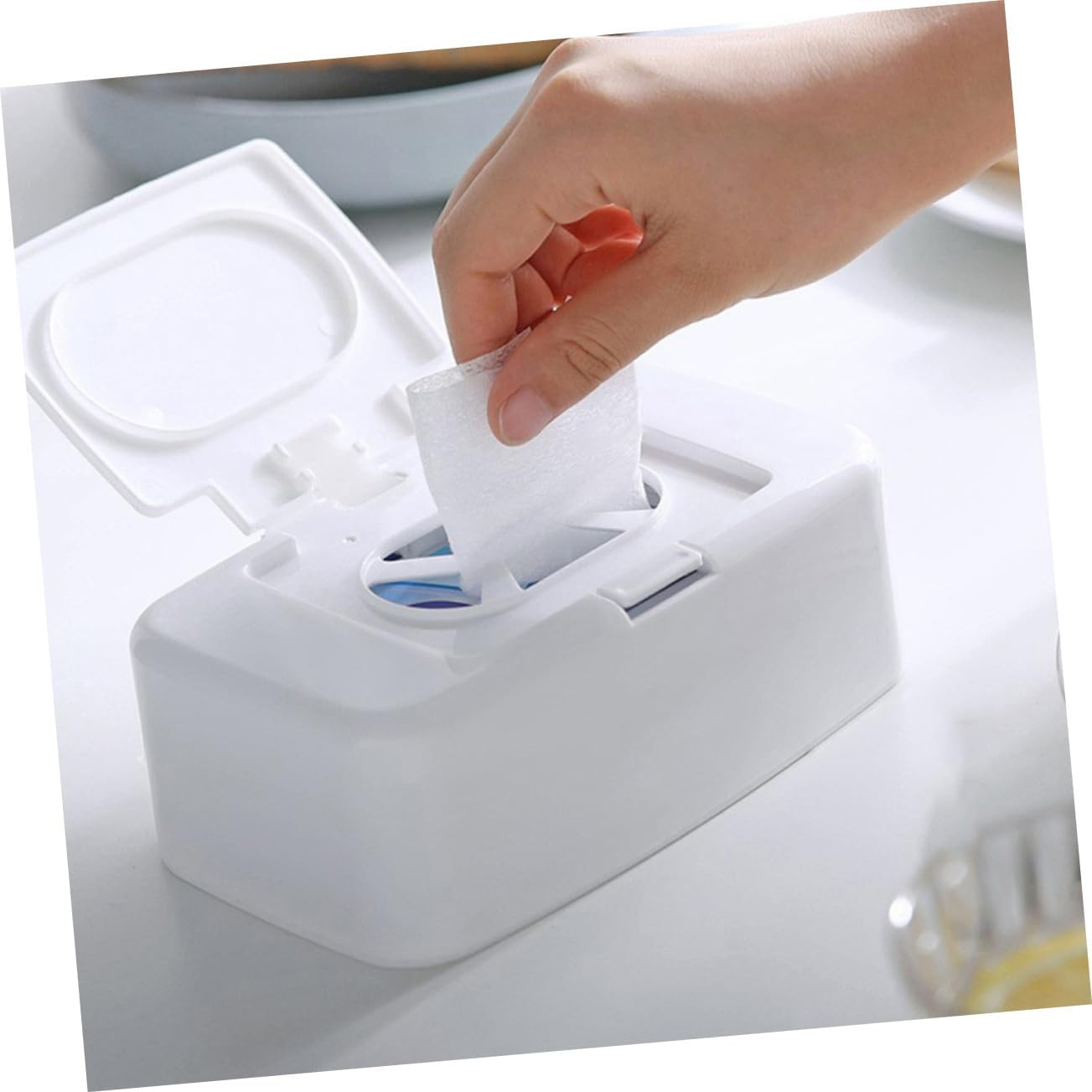 3Pcs Tissue Container Wipe Dispenser Box for Living Room Office Nursery Simple Design Easy to Use Keeps Wipes Clean and Organized image number 3