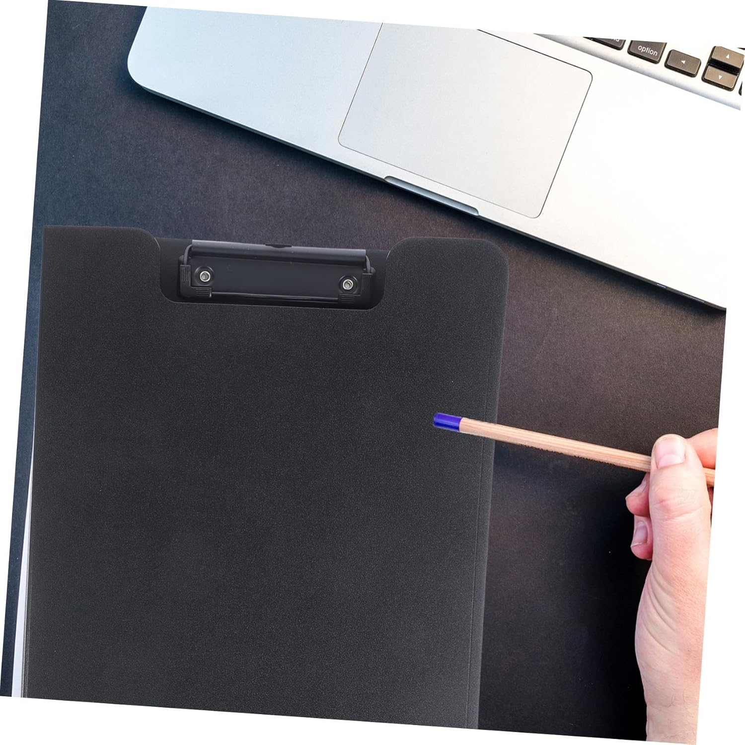 TEHAUX Writing Pad Holder Clipboard Portable Office Document Clip for Classroom School - Black image number 2