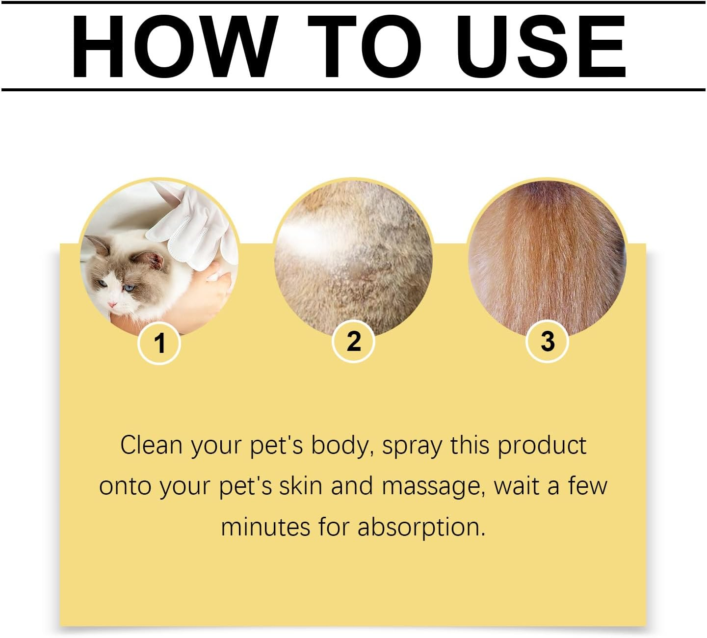 Pet Skin Care Spray, Herbal Moisturizing Treatment, 50Ml, Quickly Nourishes Dog and Cat Skin image number 6