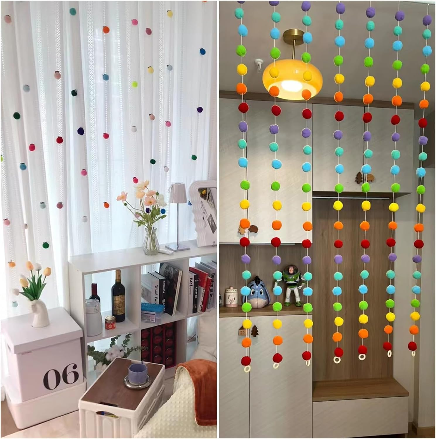 REJOECE 250 X 3 Cm Pompoms for Crafts, Pompom the Great, Pompom Colour, DIY Craft Creative Oven for Adults and Pets - 15 Colours image number 4