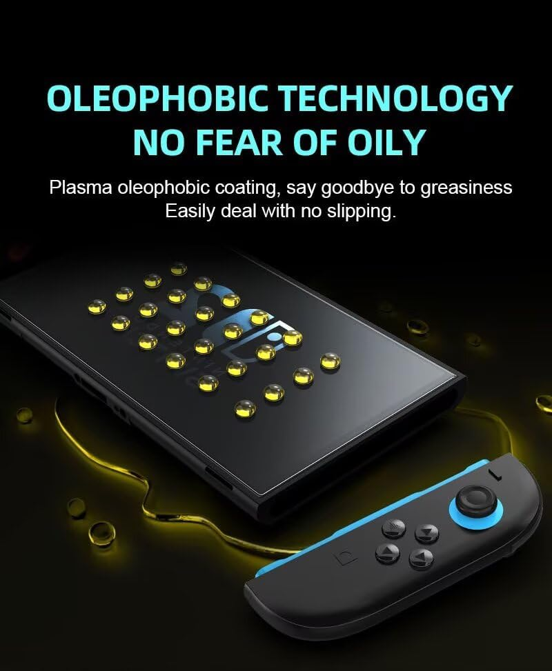 LEZOOY 2 Pieces 2025 Latest Switch2 Screen Protector Tempered Glass Protective Film with Dustproof Case Suitable for Latest Nintendo Switch2 Scratch-Resistant HD Transparent image number 6