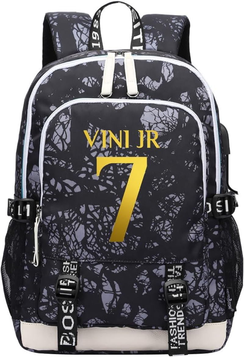 Soccer V-Inicius Multifunction Sport Backpack Travel Laptop Football Fans Bag for Men Women