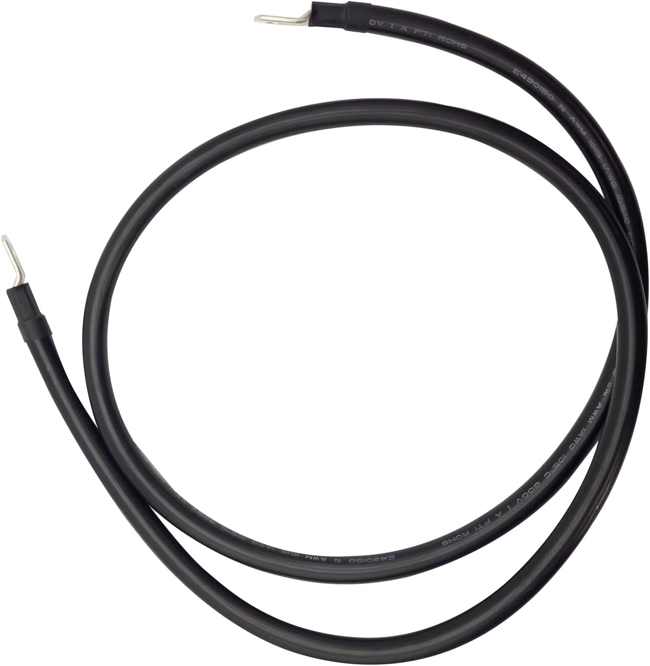 1.5M 1AWG Connector Cable Power Wire Black M8 Lug on Both Ends Superior Corrosion Resistance Inverter Car RV Marine - 1.5M 2Awg Connector image number 5