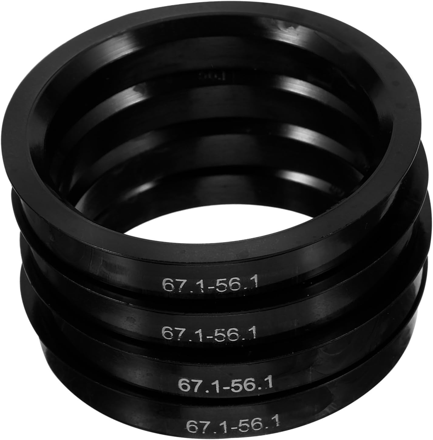 GANAZONO 4Pcs Car Wheel Hub Rings Hub Centric Rings 67.1-56.1Mm Plastic Center Bore Adapter for Automotive Wheel Accessories Car Exterior Decoration image number 6