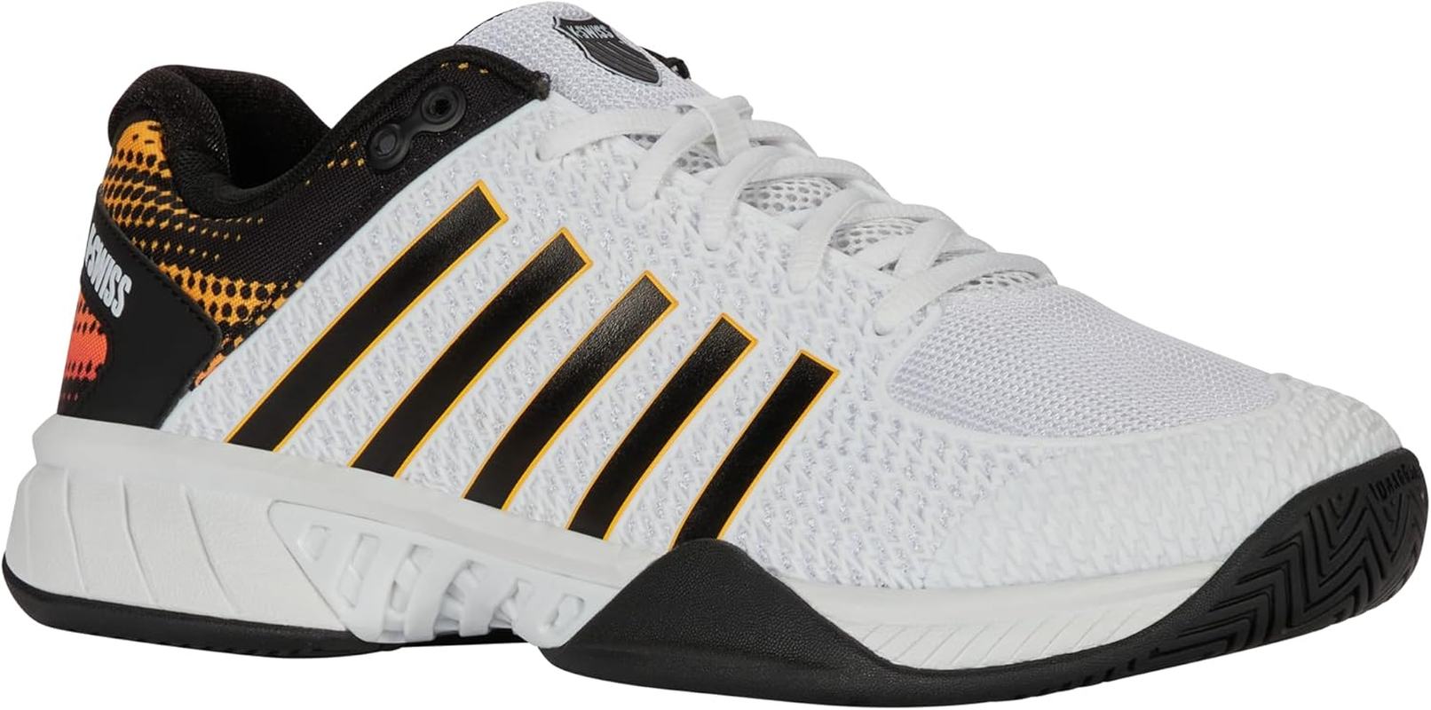 K-Swiss Men'S Express Light 2E Pickleball Shoe (White/Daffodil)