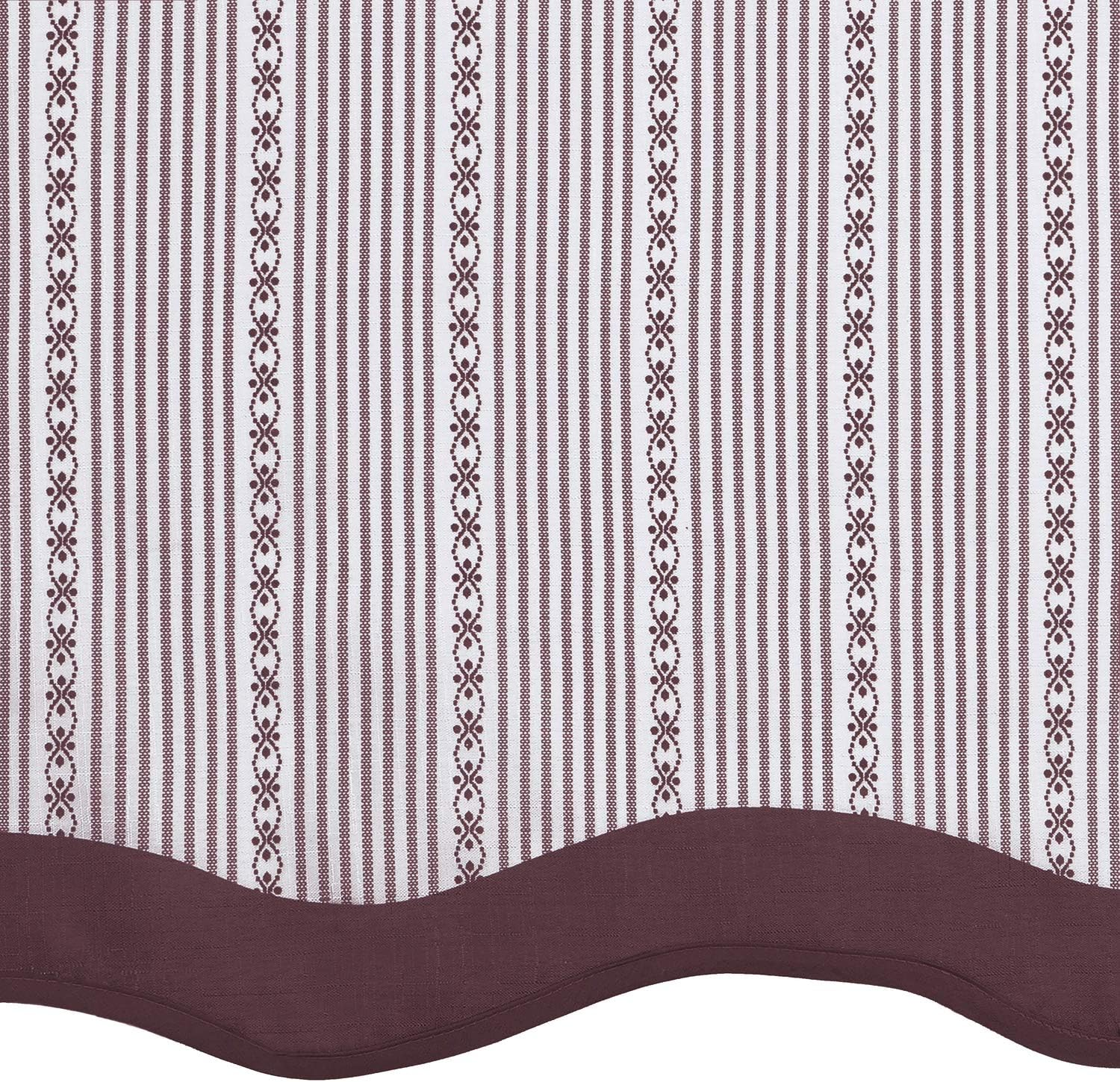 Achim Home Furnishings Westport Tier and Valance Set 58 X 36/58 X 14 - Black/White image number 5