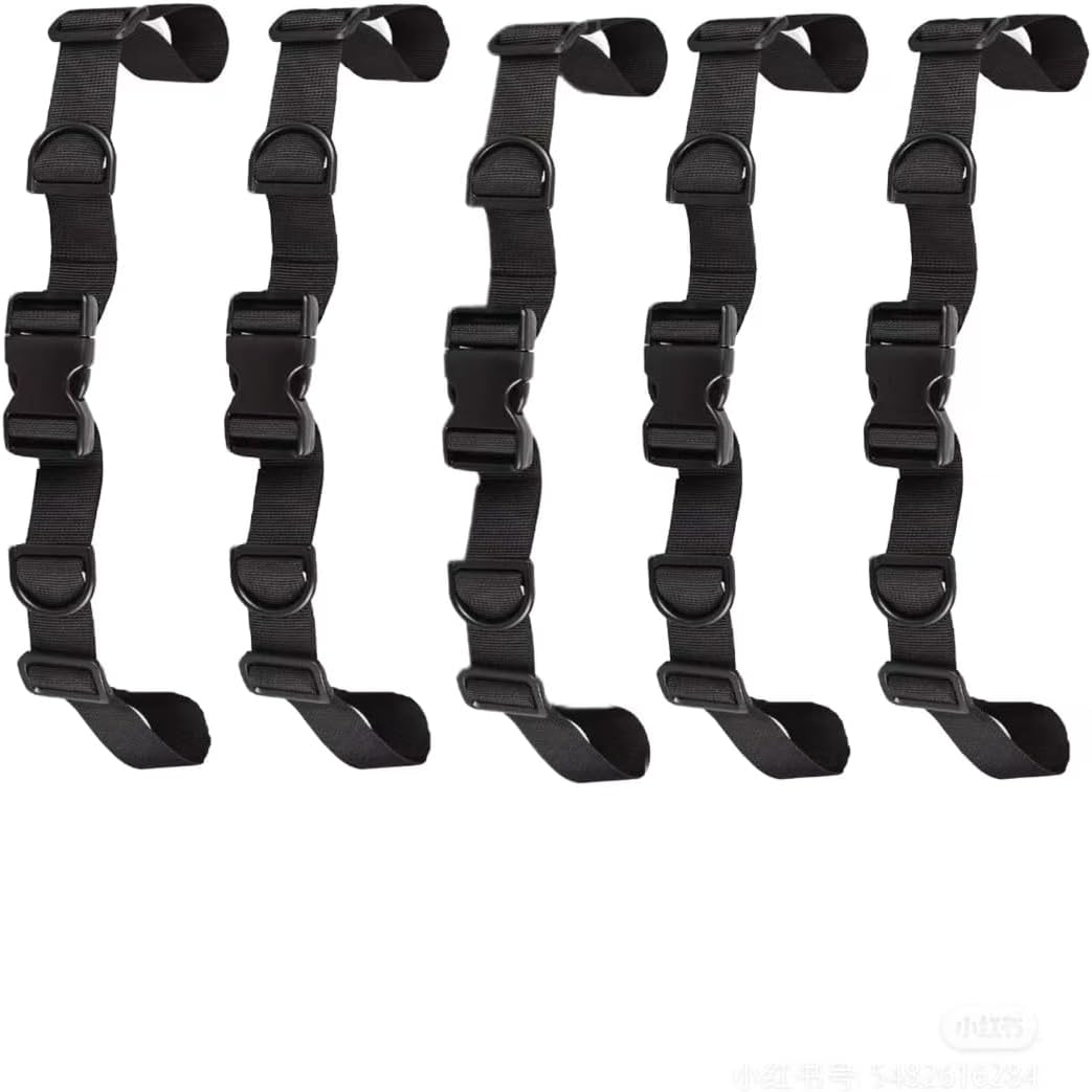 Adjustable Backpack Sternum Strap, 5Pcs Heavy Duty Backpack Chest Straps,Quick Release Sternum Straps with Slide D-Ring,Non-Slip Quick Release Backpack Sternum Strap for Hiking and Jogging