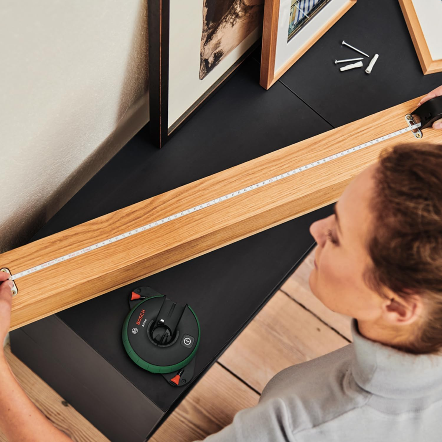 Bosch Home and Garden Bosch Atino 2 Gen All-In-One Line Laser with Tape Measure (Horizontal, Vertical Orientation, Easy Attachment to Rough & Smooth Surfaces, in E-Commerce Box) image number 4