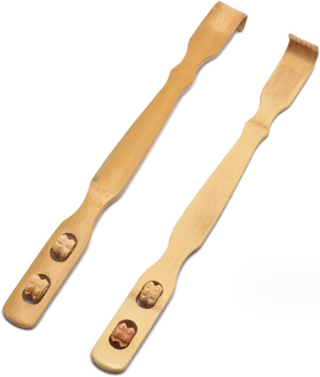 2X Long Reach Bamboo Scratch Back Scratcher Body Massage Itchy Relieve image number 5