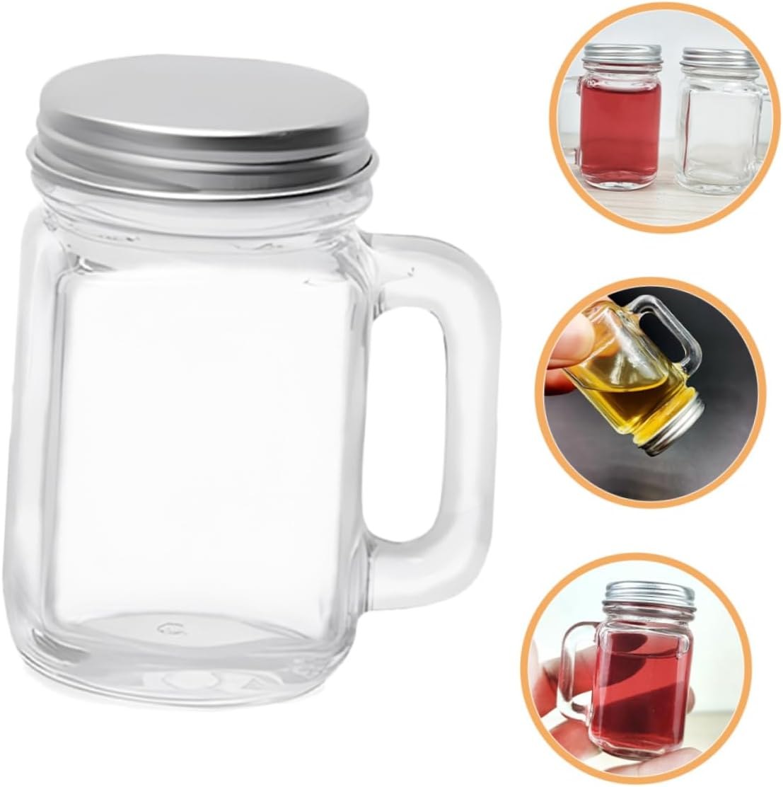 16Pcs Mini 60Ml Glass Perfume Bottle Set Essential Oil Container Empty Bottles Refillable Travel Size image number 3