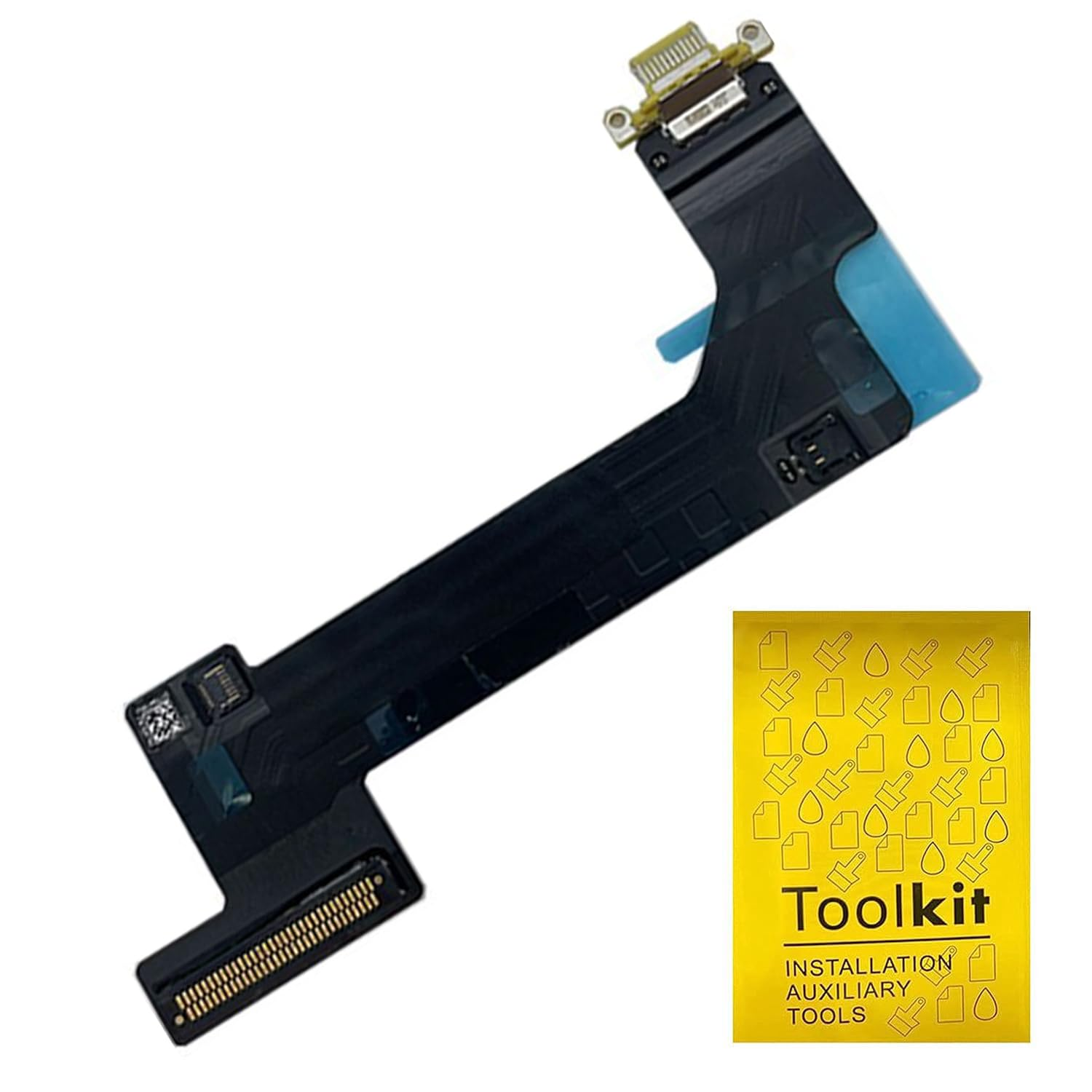 Tphaelay Dock Connector Replacement Compatible with Ipad 10 10Th Generation 2022 A2696 10.9 Inch Charging Port Replacement Assembly Flex Cable(Blue,Wifi Version)