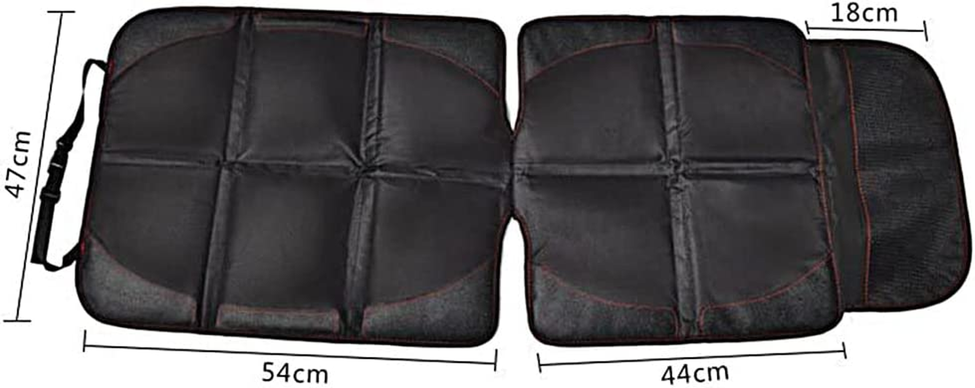 Car Seat Protector for Child - Black image number 3