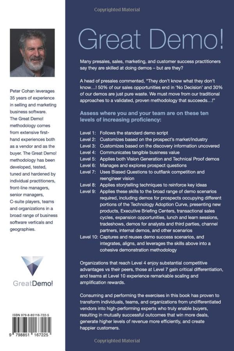 Great Demo! How to Create and Execute Stunning Software Demonstrations: Third Edition image number 1