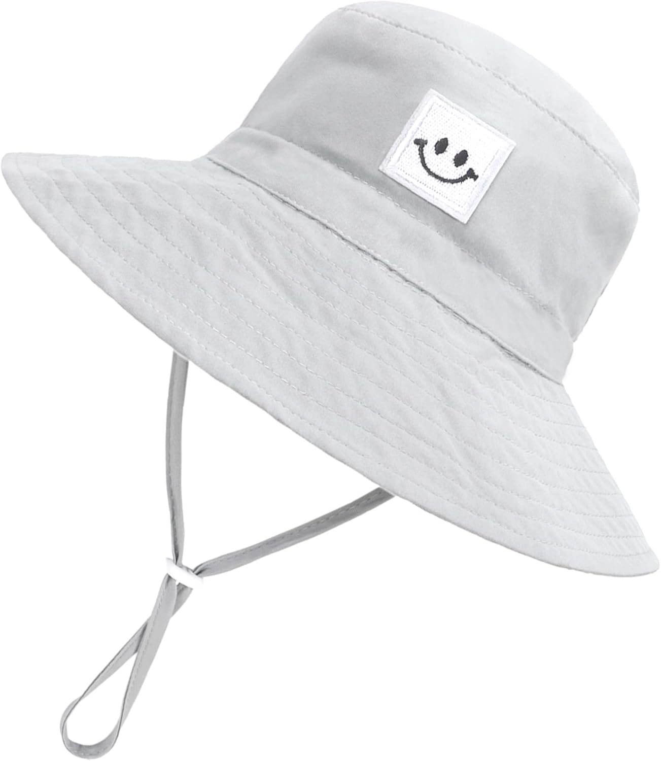 Malaxlx Baby Kids Bucket Sun Hat Toddler Smile Face Wide Brim Summer Outdoor Beach Hat for 0 Months - 6 Years Old Girls Boys image number 1
