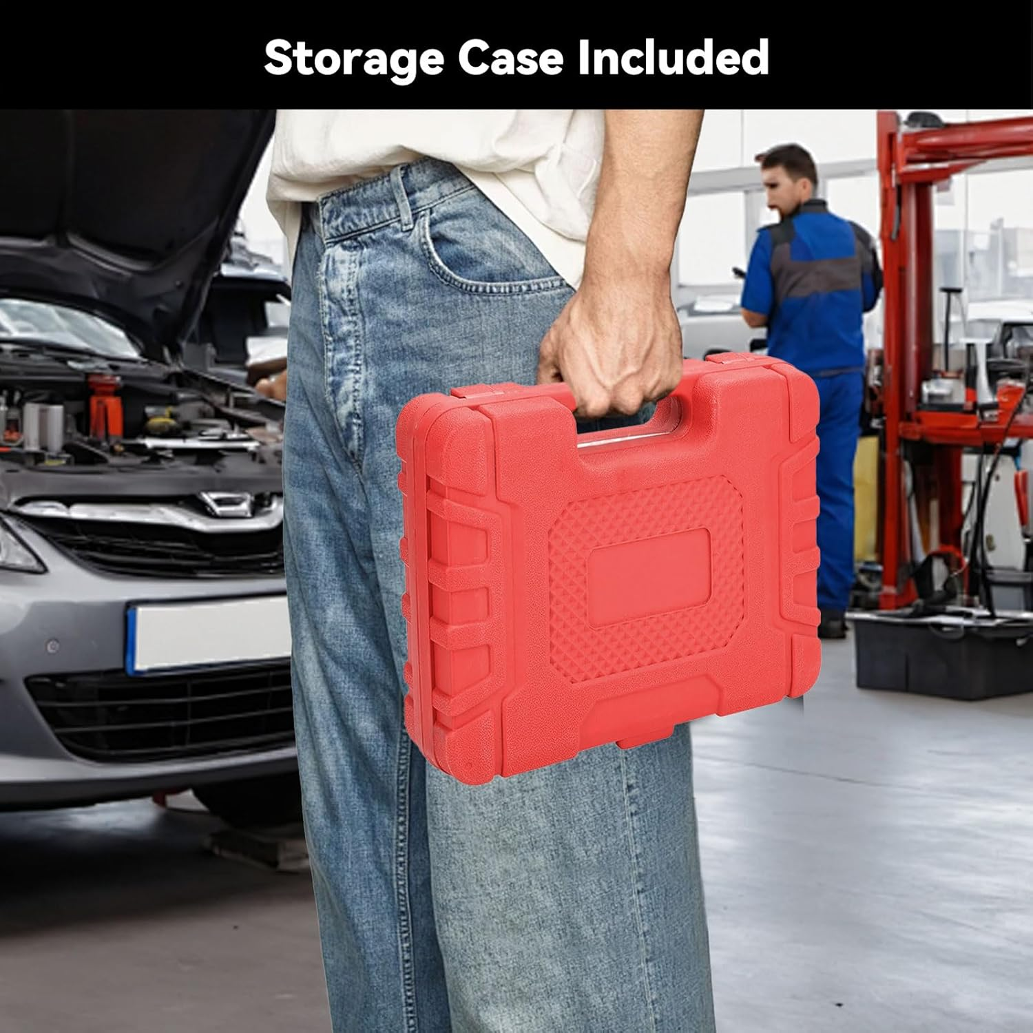 0-140PSI Fuel Pressure Tester Kit for Gasoline Engines Gasoline Pump Pressure Tester Automotive Fuel Pump and Injector Diagnostic Tool with Hoses & Adapters for Car, Truck, Motorcycle, ATV, RV, 20Pcs image number 1