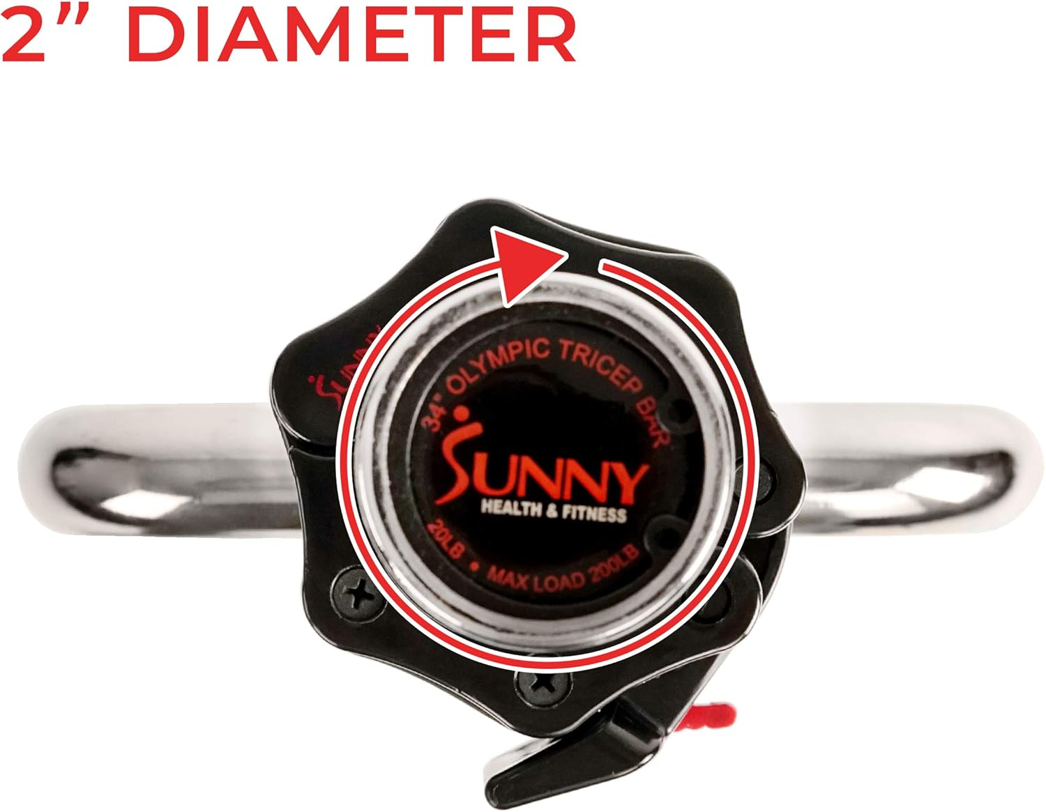 Sunny Health & Fitness Shark Clamp Barbell Lock Collars for Olympic Barbells Sunny Health & Fitness Shark Clamp Barbell Lock Collars for Olympic Barbells image number 4