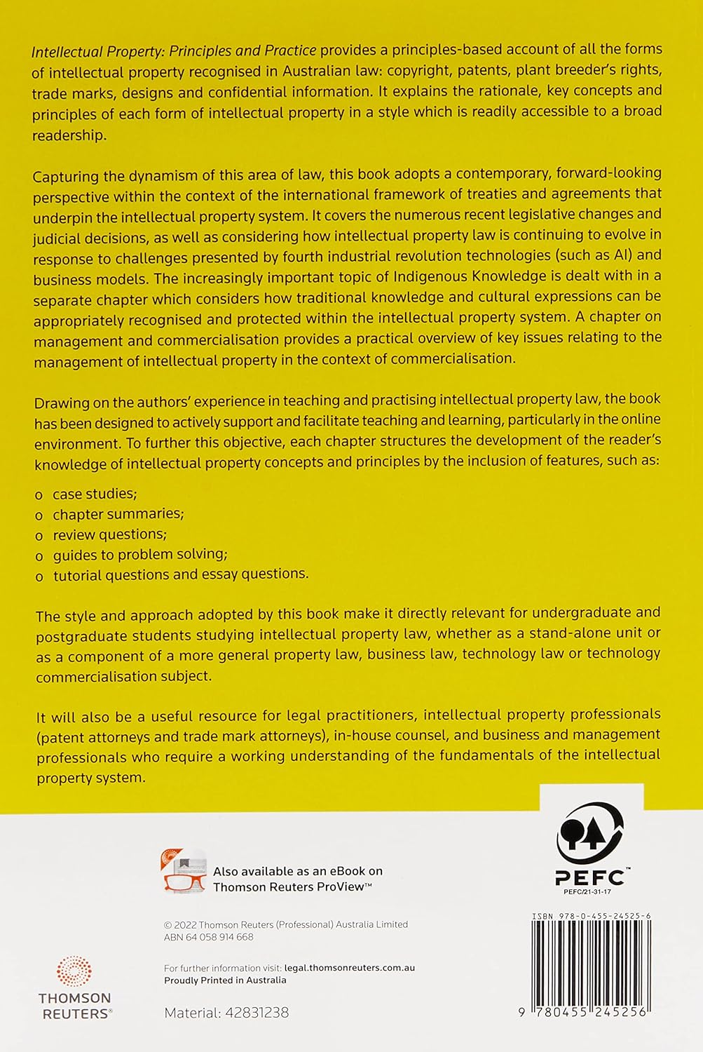 Intellectual Property: Principles and Practice