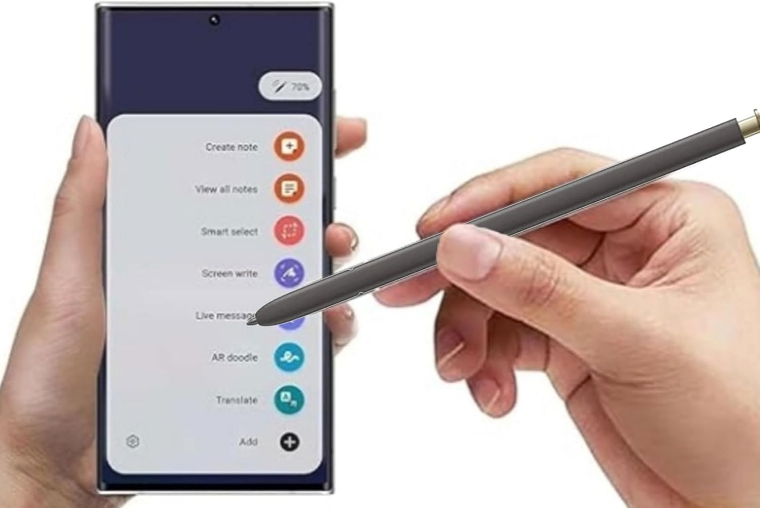 CTOUUGRS Galaxy S24 Ultra S Pen Replacement for Samsung Galaxy S24 Ultra Compatible Stylus Pen No Bluetooth Function Yellow Gold Design image number 3