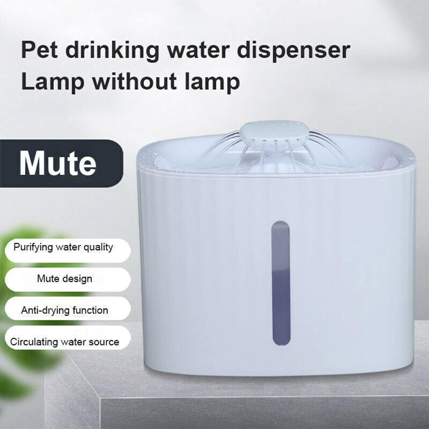 3L LED Automatic Electric Pet Water Fountain+11Filter Cat Drinking Dog Fountain Water Dispenser image number 3