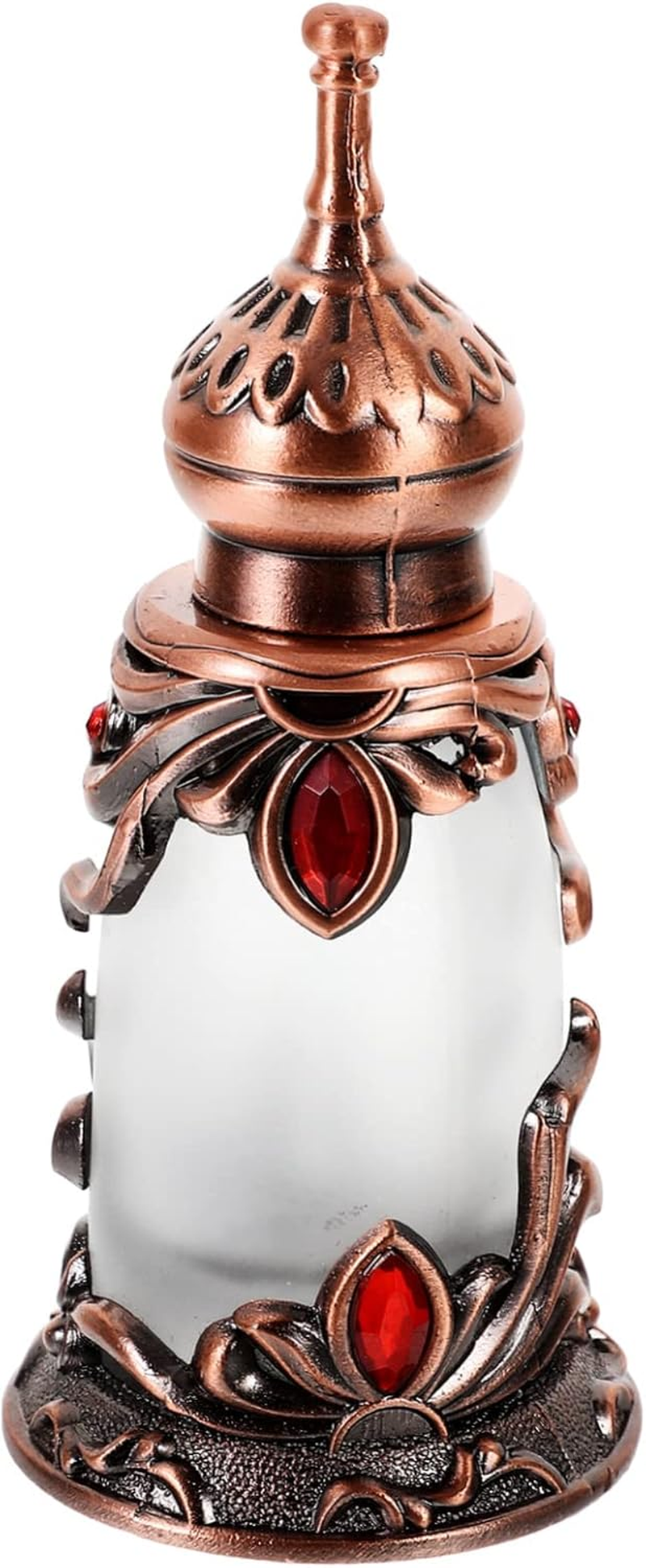 Beavorty 2Pcs Perfume Bottle Essential Oil Bottle Metal Trim Metal Decor Portable Perfume Bottle Vintage Perfume Bottles Retro Decor Vintage Decor Container Alloy Old Fashioned image number 2