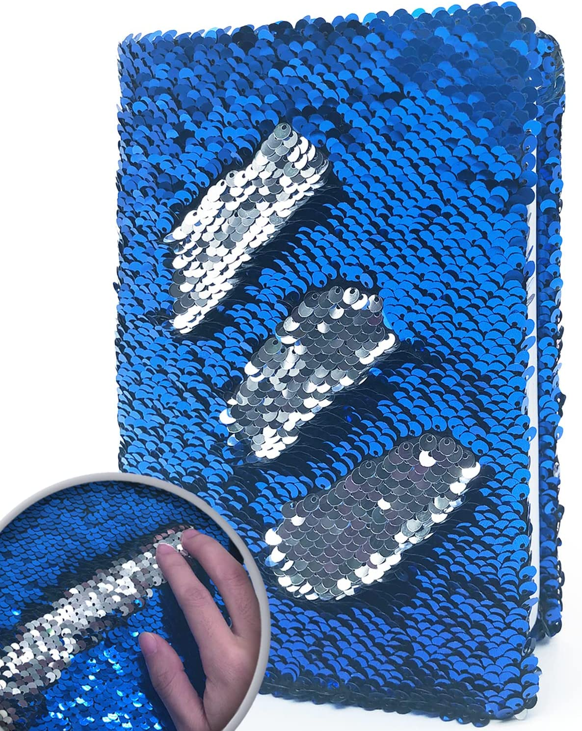 Reversible Sequin Notebook for Girls, 8.5 X 5.5 Inches 160 Lined Pages Kids Journal for Girls Diary Rainbow Flip Sequin Unicorn Notebook for Teenager Birthday Gifts for Girls and Boys 5 6 7 8 9 10