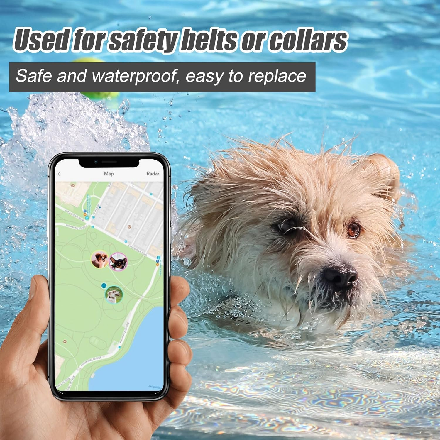 PEUTIER 4Pcs Collar Attachment Clips, GPS Dog Silicone Clips Accessories for Cat Pet Activity Replacement (Black)