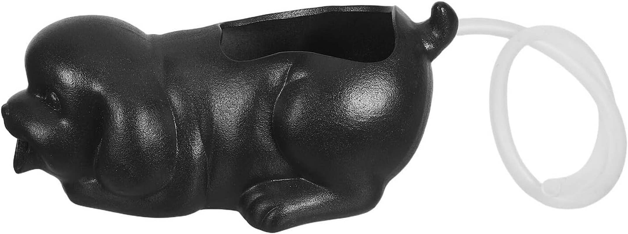 Ceramic Puppy Fountain Decor Water Feature Fish Tank Sculpture for Indoor Outdoor Garden Planter Enhances Aquatic Activity with Natural Filtration