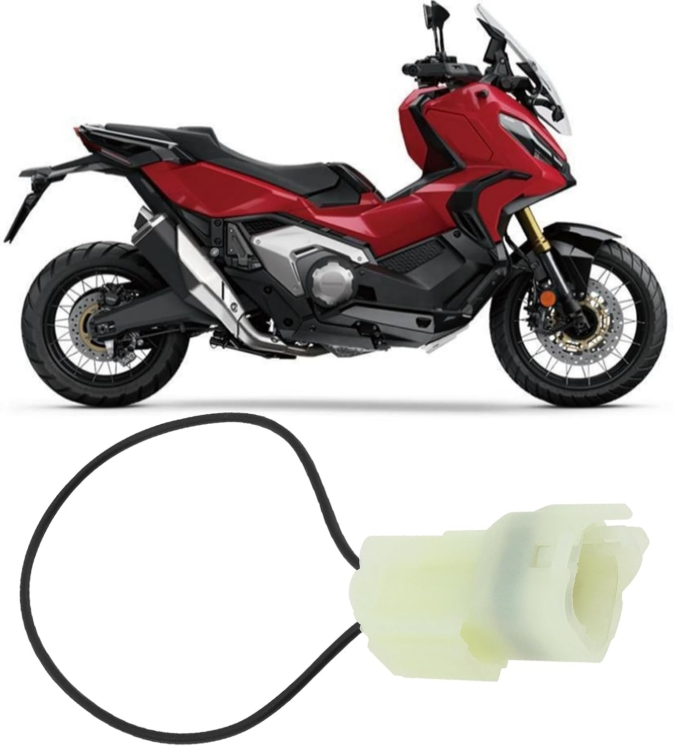 Emagtech Motorcycle Electrical Service Connector 114-58002 Replacement Part 070PZ-ZY30100 Plug Pigtail for Diagnosis Compatible with Honda Motorcycle image number 1