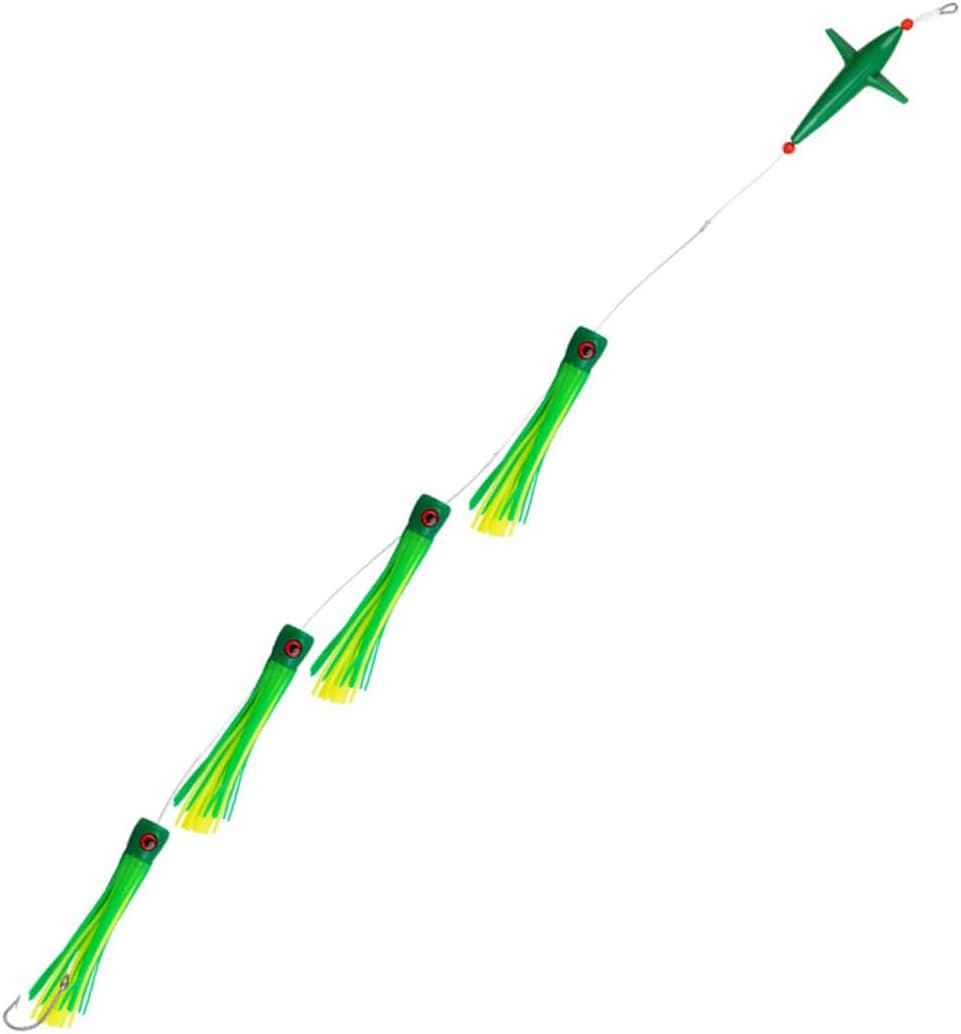 AIMALL Sea Bait Lure - 210G Deep Water Propeller Trolling Bait, 6" 3D Bionic Fish Eyes, UV Light Effect, Marlin and Mackerel Fishing - Blue Pink image number 6