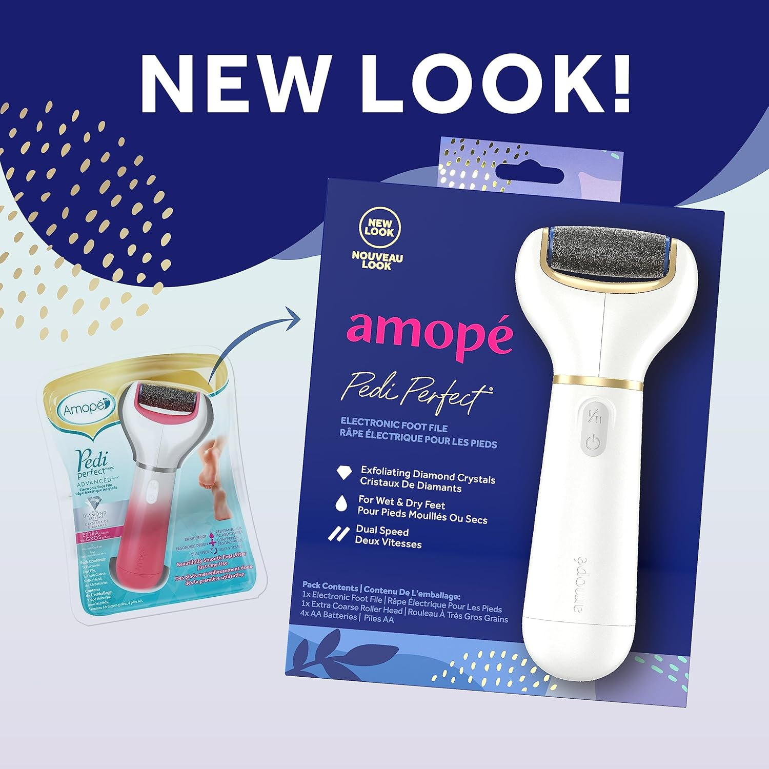 Amope Pedi Perfect Electronic Foot File, Regular Coarse image number 2