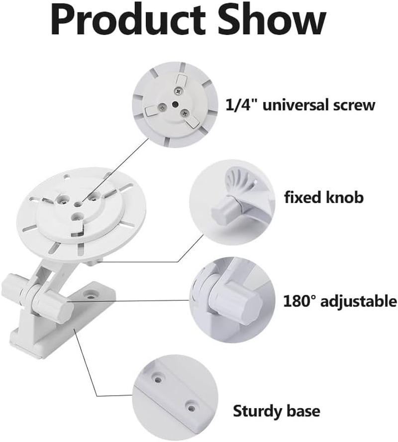 Universal Adhesive Wall Mount Bracket for Tp-Link Tapo C200, C210, C220, Imou Ranger 2C, Ranger RC, Rex 3D & EZVIZ C6N, C6CN, C6, C6W,CP1 Baby Security Camera, Reduces Blind Spots and Clutter (1) image number 4