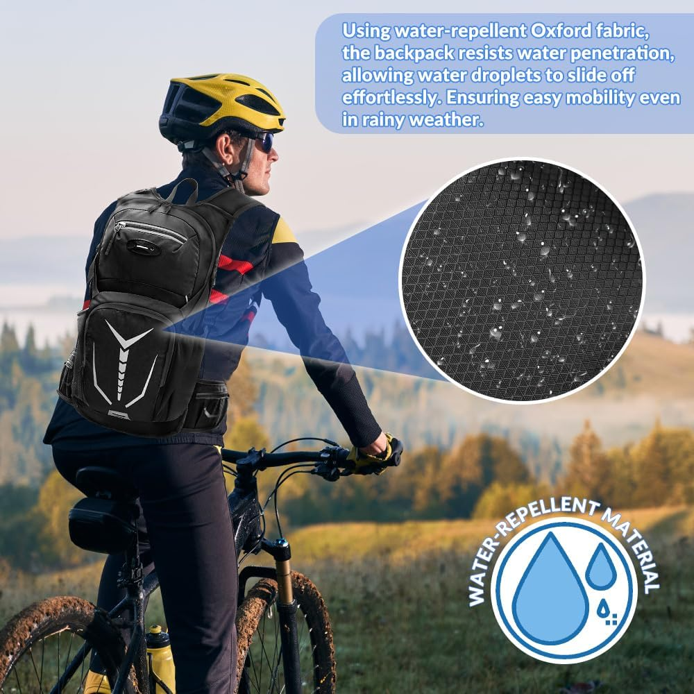 WOTOW Hydration Backpack - Lightweight Hydration Pack with 2L Water Bladder and Cooling Sleeves - Water Backpack Rucksack for Hiking Running Camping Biking Cycling image number 1