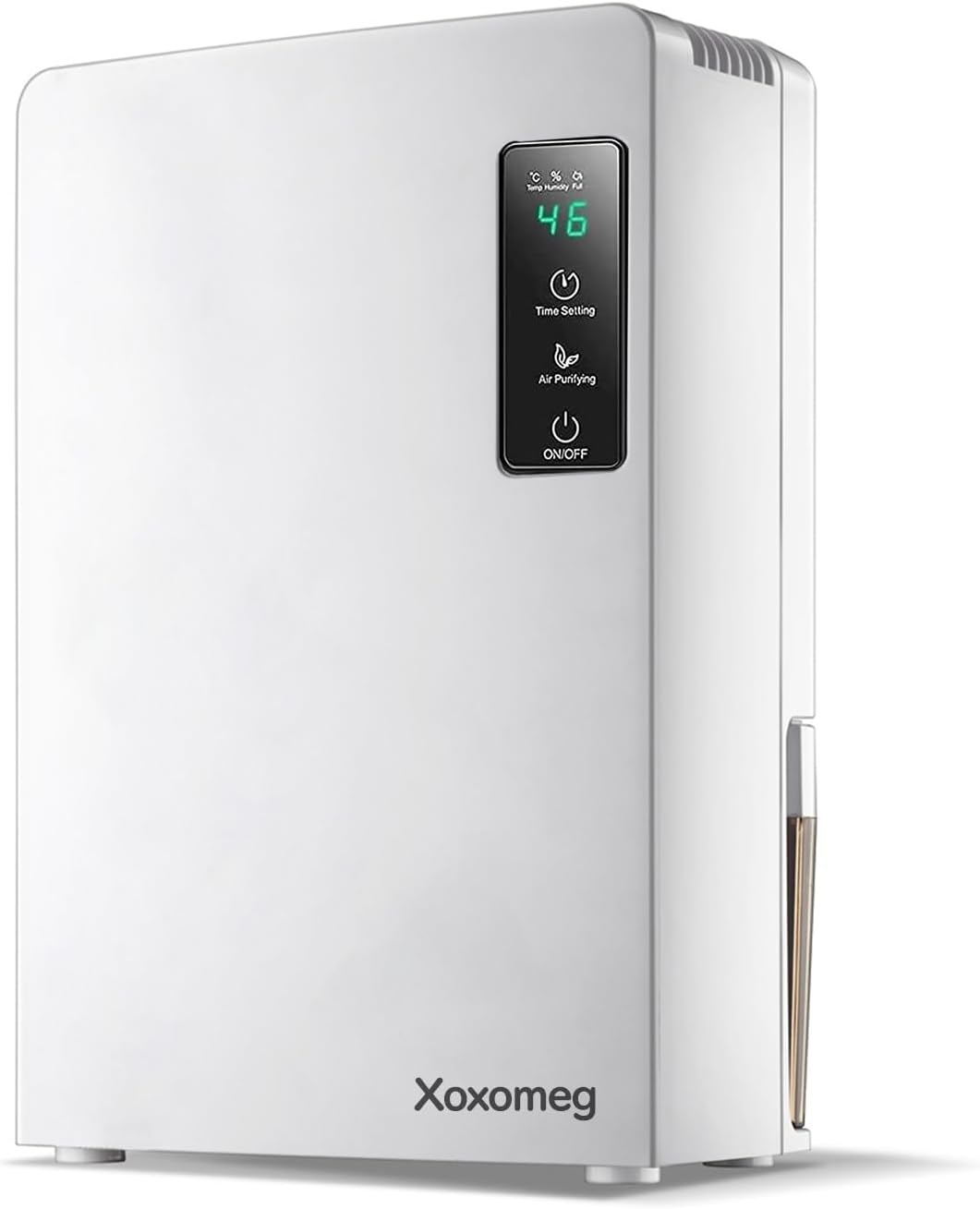 Xoxomeg 2.2L Dehumidifier, Portable Dehumidifier and Quiet Moisture Absorber with a Drain Pipe Two Working Modes Could Auto off Energy Saving Suitable for 15~30M&sup2; Bedroom Home Kitchen Closet image number 4