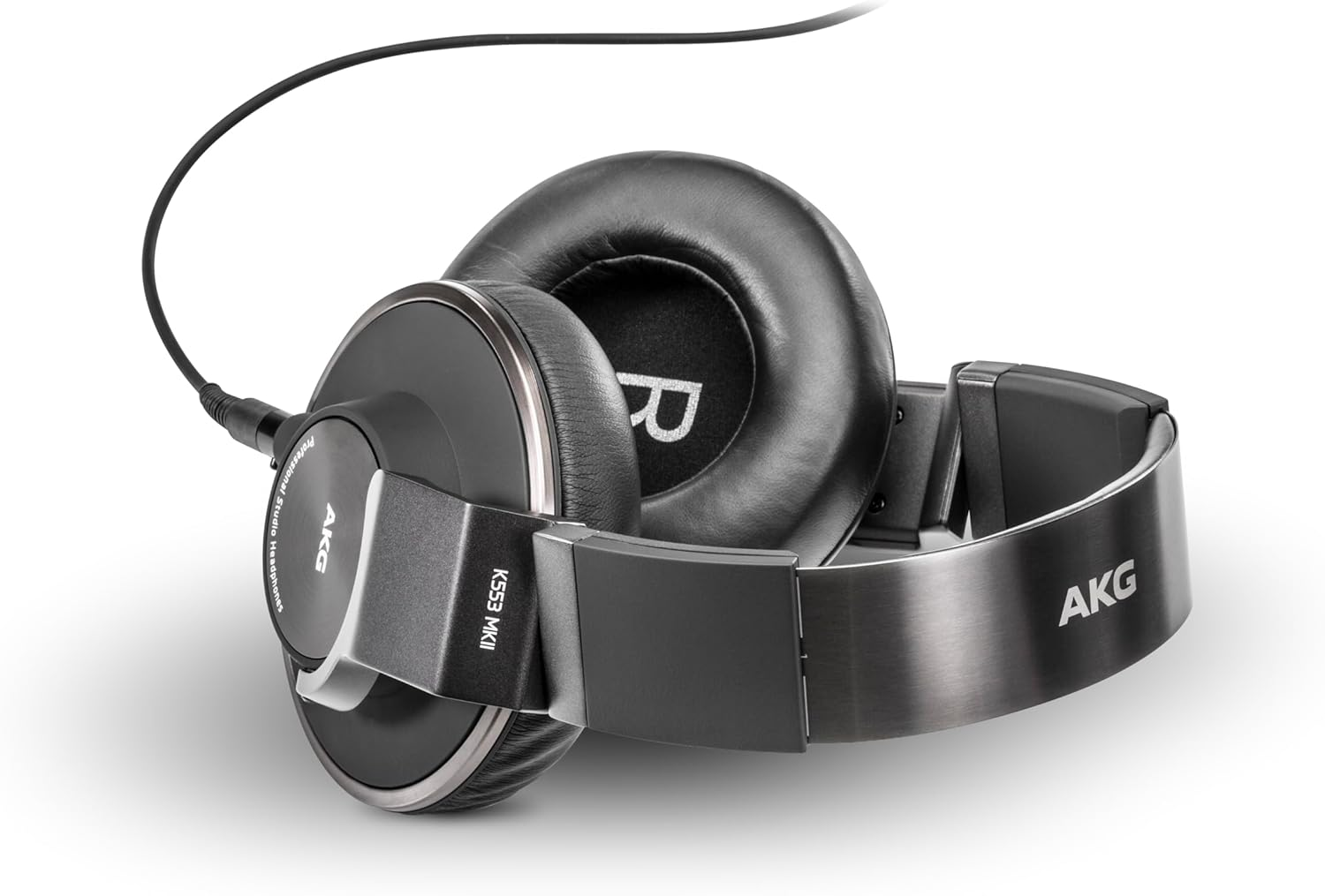 AKG Pro Audio K553 MKII Over-Ear, Closed-Back, Foldable Studio Headphones,Black image number 2