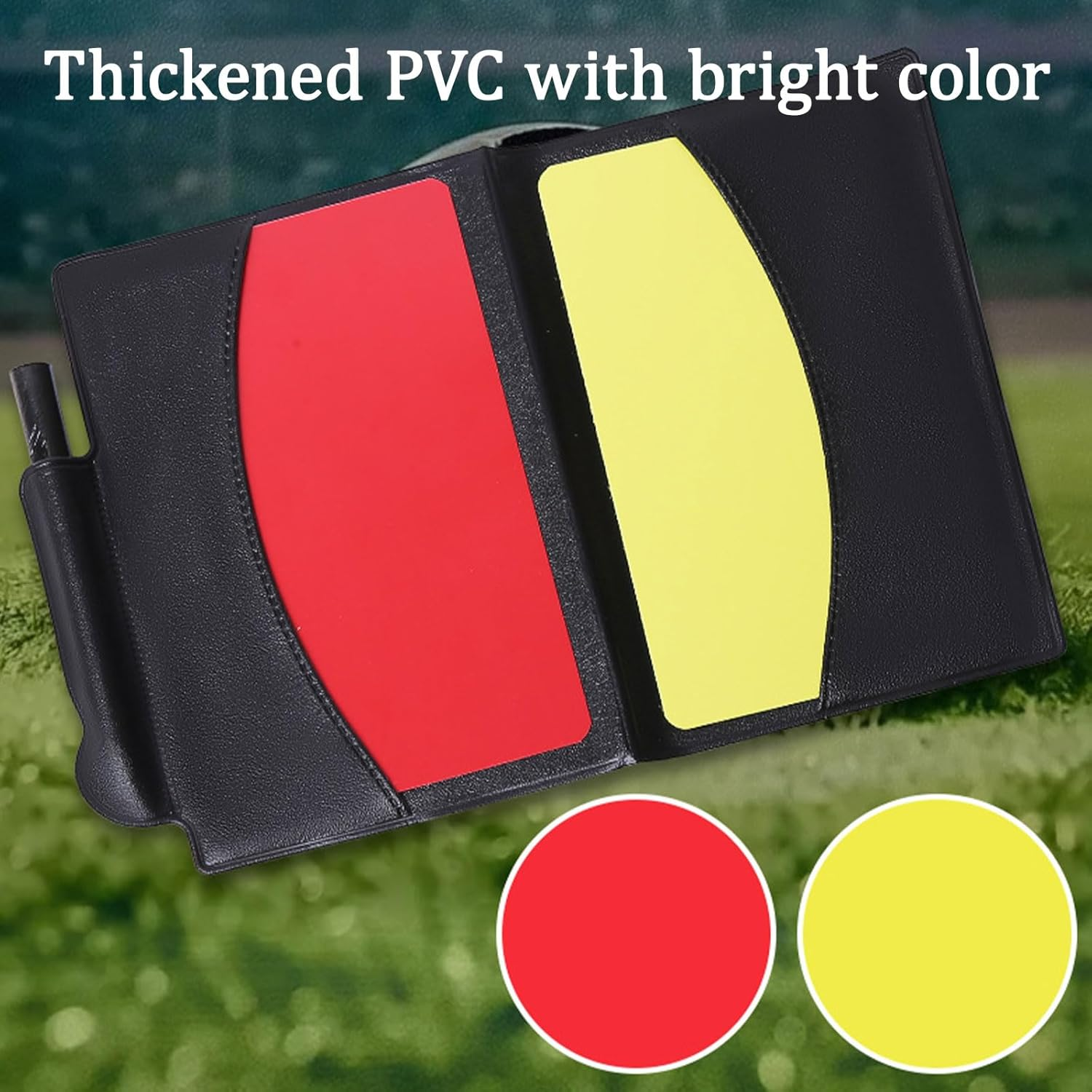 6 Pcs Red and Yellow Cards Soccer Referee Set，3Pcs Soccer Referee Cards and 3 Pcs Whistle,Soccer Cards Set Is Suitable for Football Matches,Soccer Game Sports image number 4