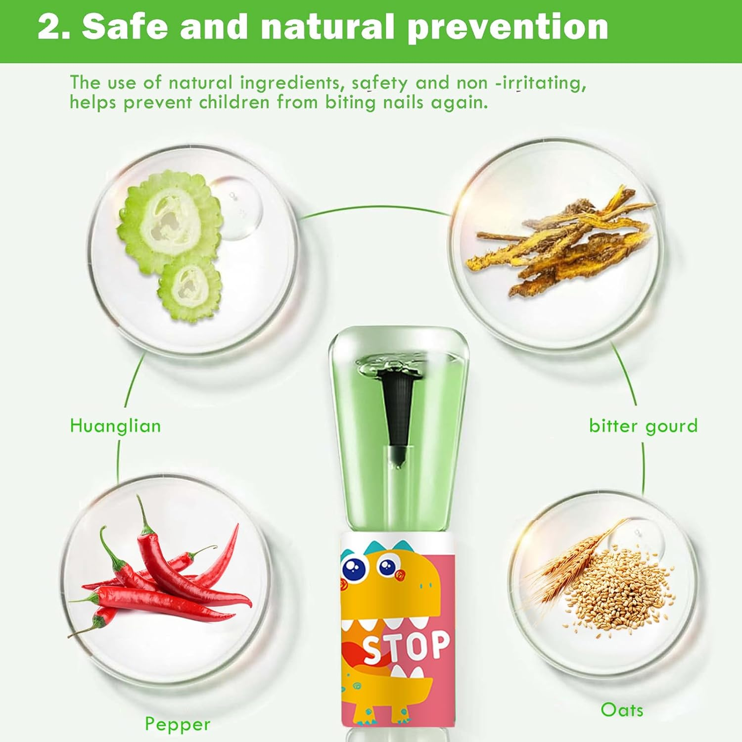 10Ml No Bite Nail Polish, Kid'S Anti-Biting Nail Polish Liquid, Finger Sucking Guard Prevention, Natural Plant Extracts Nails Bitter for Kids & Adults image number 6