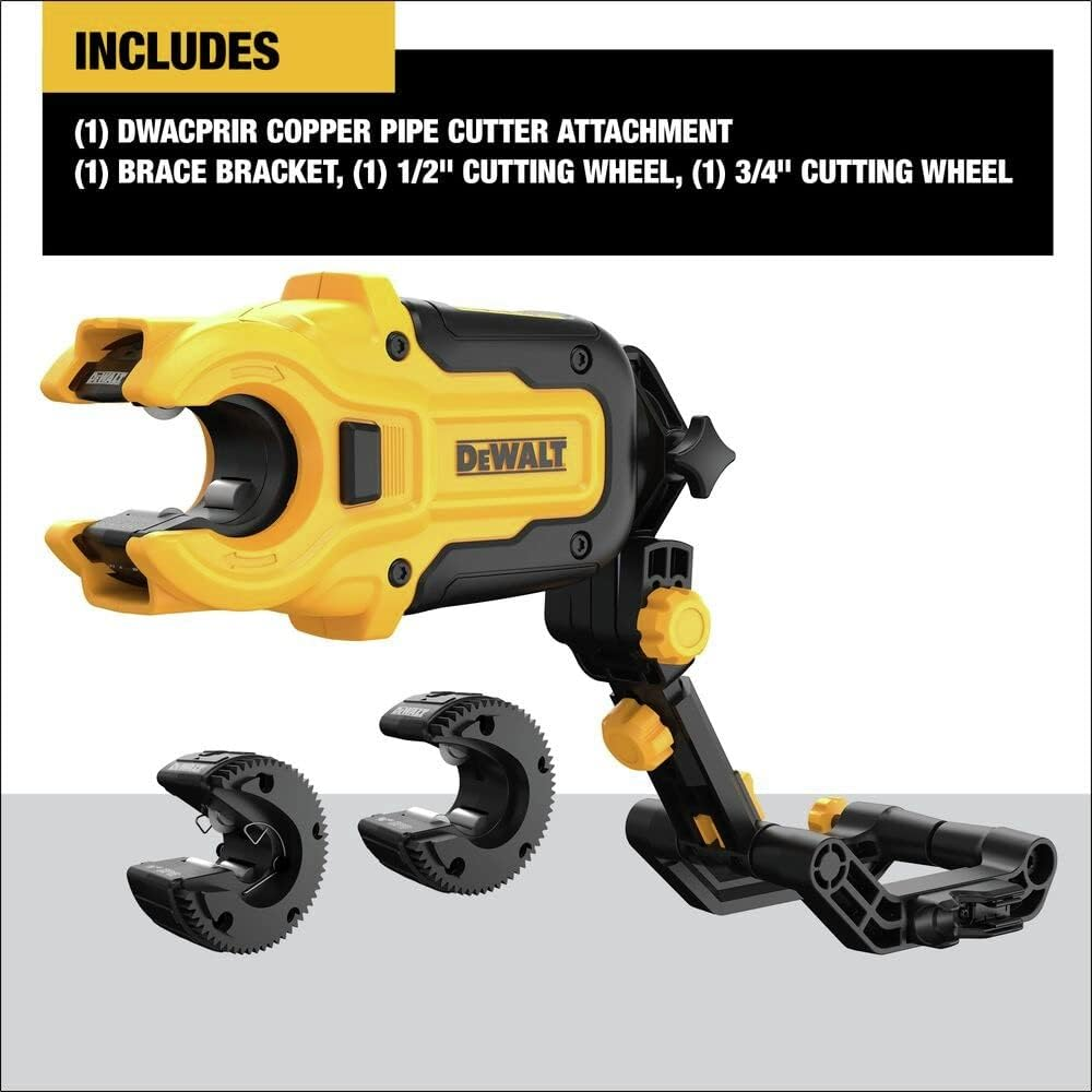 DEWALT IMPACT CONNECT Copper Pipe Cutter, Impact Driver Attachment, Tubing Cutter (DWACPRIR)