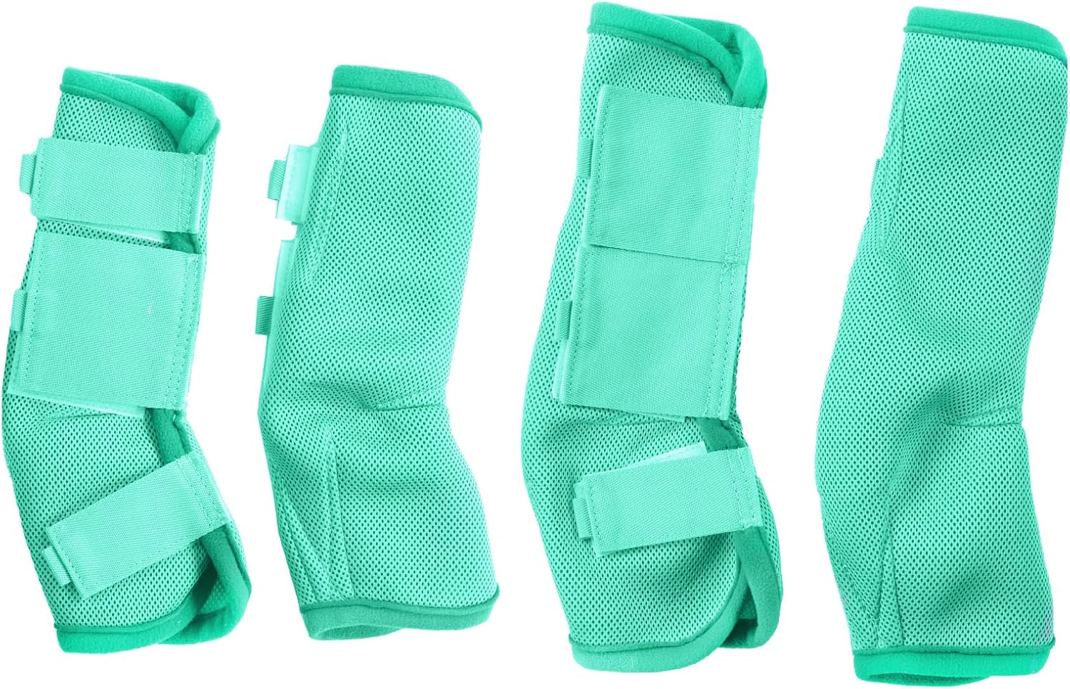 Fly Boots for Horses Set of 4, Breathable Comfy Mesh Horse Leggings Reduce Stomping, Hoof Stress, and Leg Fatigue Skyblue Pony